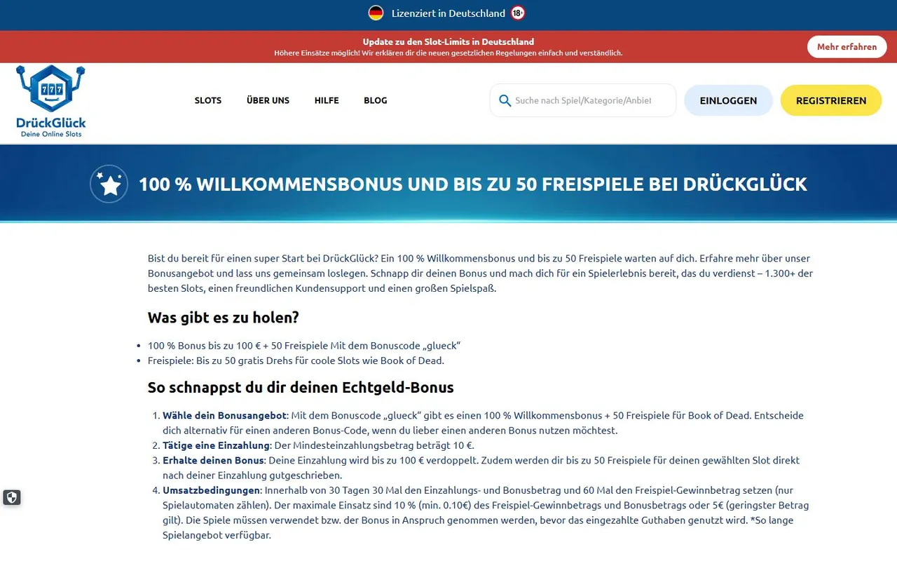 Bonus von DrückGlück