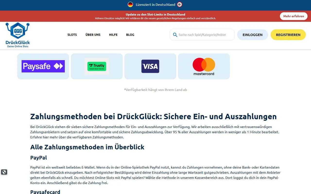 Kasse von DrückGlück