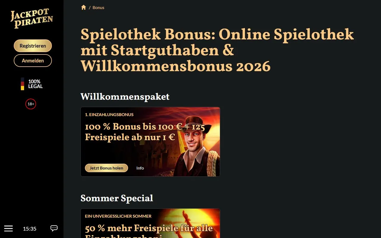 Bonus von JackpotPiraten