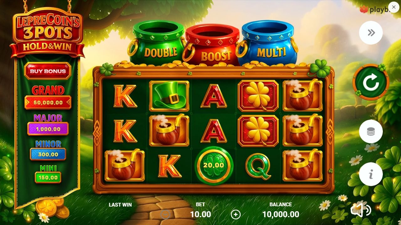 Leprecoin's 3 Pots: Hold & Win — Basis-Spin